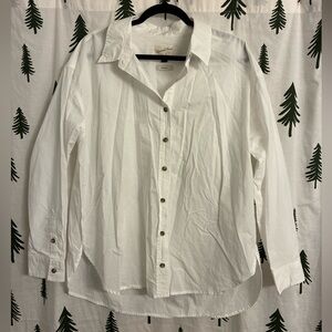 Universal Thread Cotton Long Sleeve Button Down Shirt Women’s Size Large